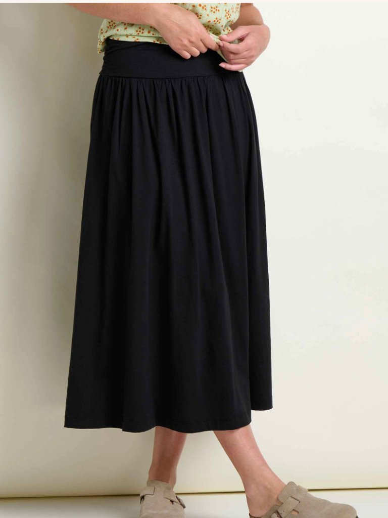 Nwot Toad&Co Midi Skirt - Black, Size Xs